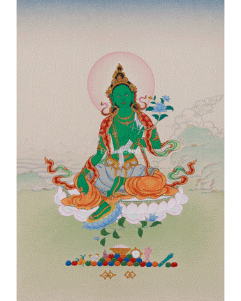 Green Tara Thangka