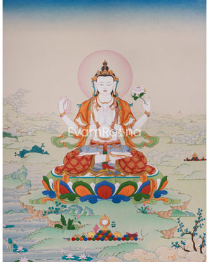 Universal Compassion Thangka of Avalokiteshvara