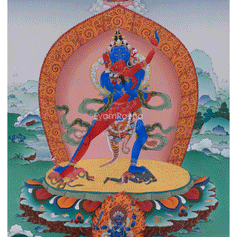 Giclee Print of Chakrasambhara with Mahakala and Mitrupa