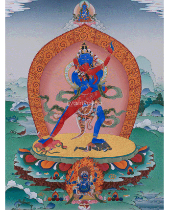 Giclee Print of Chakrasambhara with Mahakala and Mitrupa