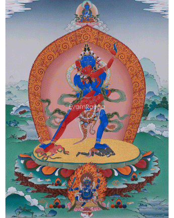 Giclee Print of Chakrasambhara with Mahakala and Mitrupa