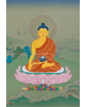 Thangka of Historical Buddha, Shakyamuni
