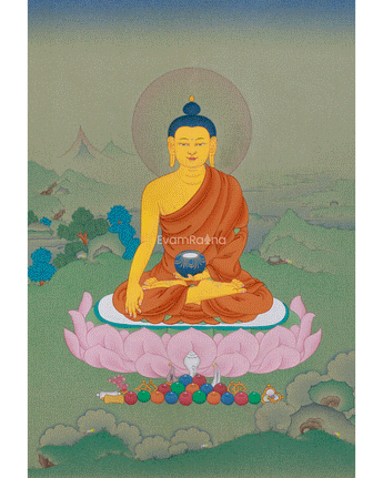 Thangka of Historical Buddha, Shakyamuni