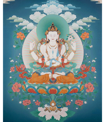 4-Armed Avalokiteshvara Print