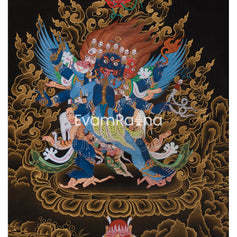 Wrathful Deity Vajrakilaya Thangka
