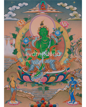 Green Tara Healing and Protection Art