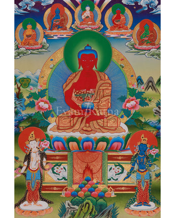 Buddhist Amitabha Buddha Thangka
