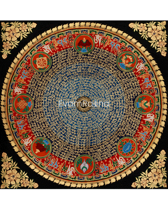 Tibetan Mantra Mandala Art