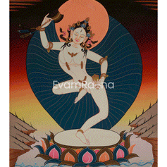Machig Labdron Tibetan Thangka
