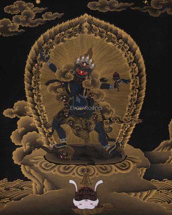 Fierce Ekajati Thangka Print