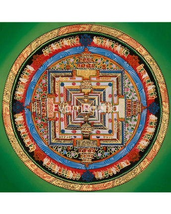 Hand-Painted Meditation Kalachakra Mandala