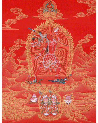 Tantric Goddess Vajrayogini Thangka