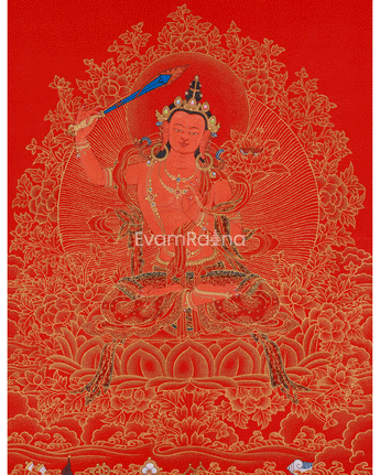 Manjushri Thangka Sword of Enlightenment