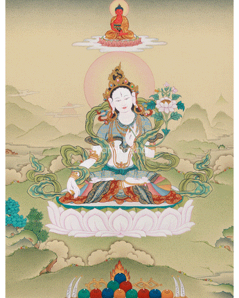 White Tara with Buddha Amitabha