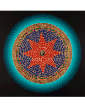 Mantra Mandala Wall Hanging Art