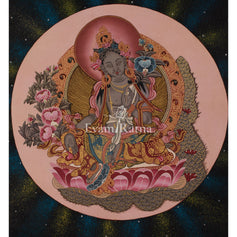 Green Tara Tibetan Art