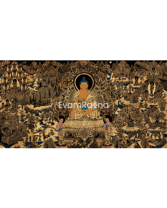 Buddha’s Life Story Thangka