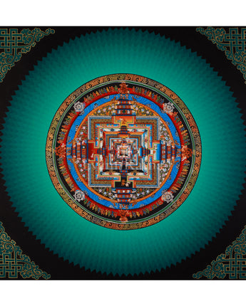 Tibetan Artwork of Kalachakra Mandala