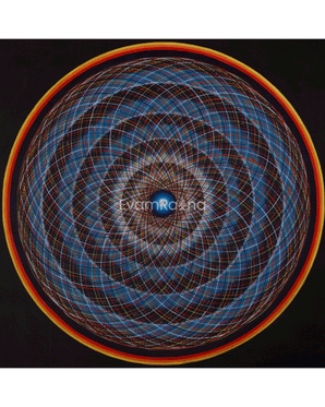 Sacred Hand-Painted Mantra Mandala Art
