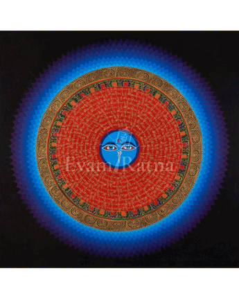 Buddhist Thangka of Mantra Mandala