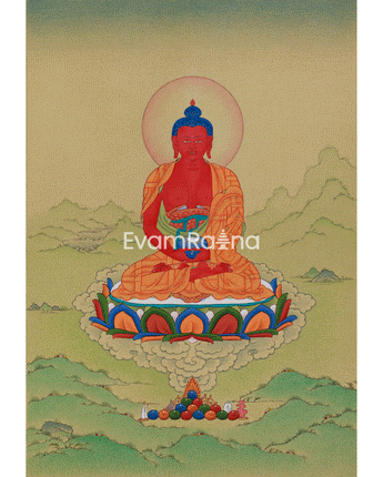 Traditional Thangka of Amitabha Buddha
