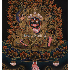 Wrathful Mahakala Bernagchen Thangka