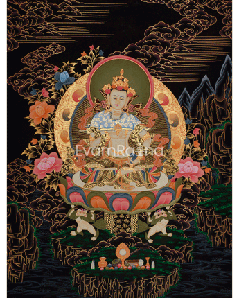 Vajrasattva Tibetan Thangka