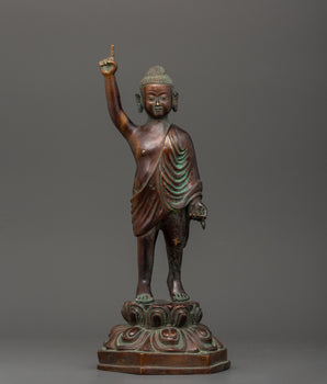 Oxidized Copper Standing Siddhartha Gautam
