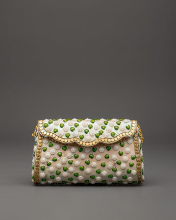 Pearl & Green Stone Side Bag