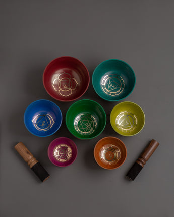 Colorful Singing Bowl Set