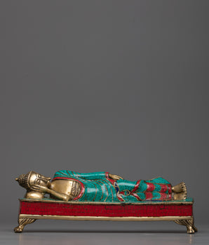 Brass Sleeping Buddha Statue