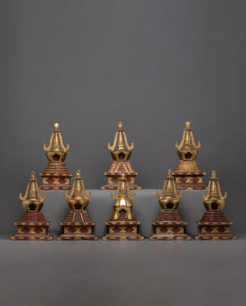 Spiritual Buddhist Stupa Set