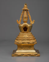 Handcrafted Buddhist Tibetan Stupa