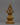 Religious Décor Gold-Plated Stupa | Sacred Altar Piece with Floral Patterns