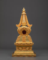 Golden Buddhist Stupa