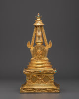 Sacred Copper Gold Stupa