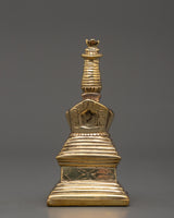Brass Body Enlightenment Stupa