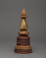 oxidized-copper-stupa-with-gold-plating