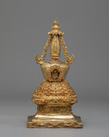 Handcrafted Tibetan Ritual Stupa
