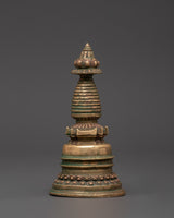 Copper Stupa with Antique Finish