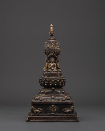 Sacred Buddhist Stupa Decor