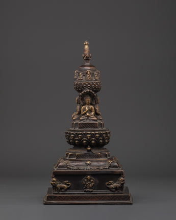 Sacred Buddhist Stupa Decor