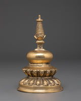 Handcrafted Himalayan Buddhist Stupa