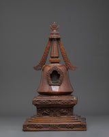 Handcrafted Copper Buddhist Stupa