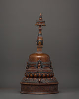copper-oxidized-stupa
