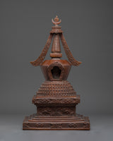 Copper Oxidized Handcrafted Stupa