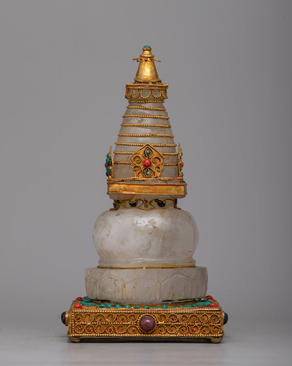 Buddhist Crystal Stupa