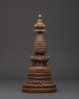 Handcrafted Tibetan Stupa Statue