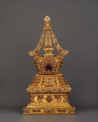 stupa-with-gold-plating