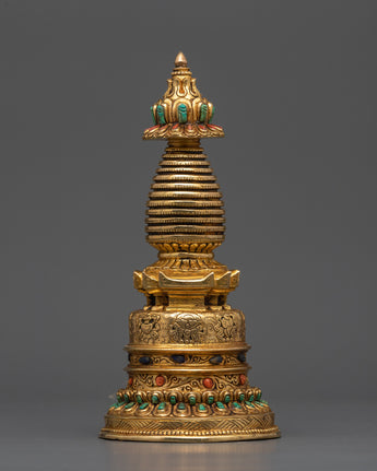 Authentic Tibetan Stupa Statue